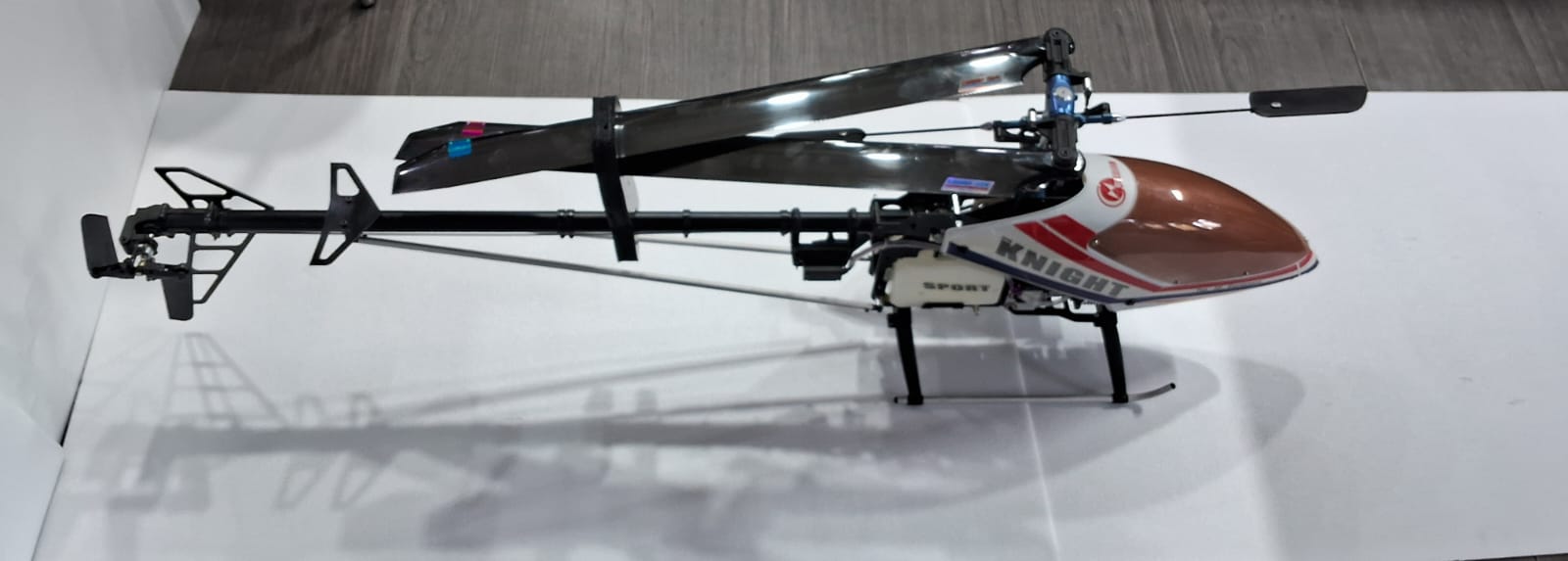 COMPASS KNIGHT 3D HELI 50 NITRO RTF QUALITY PRE OWNED