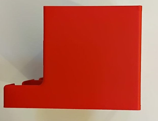 DUAL BATTERY DISPENSER HOLDER FOR 15AA AND 15AAA BATTERIES RED