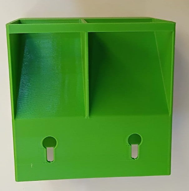 DUAL BATTERY DISPENSER HOLDER FOR 20AA AND 30AAA BATTERIES GREEN