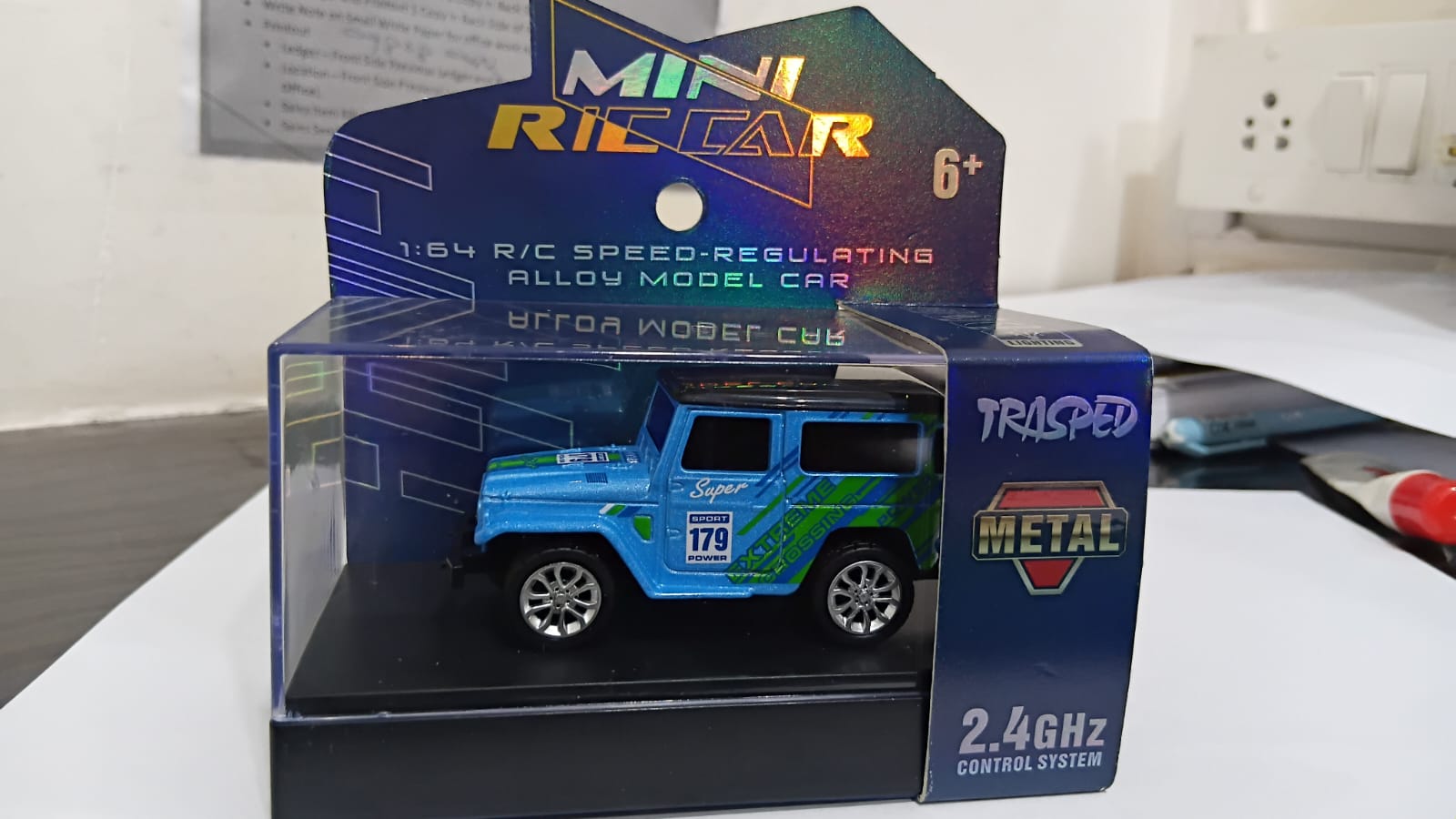 MINI RC CAR SMALL POCKET (SPORT 179 POWER) 1:64 SCALE MODEL HG4-106