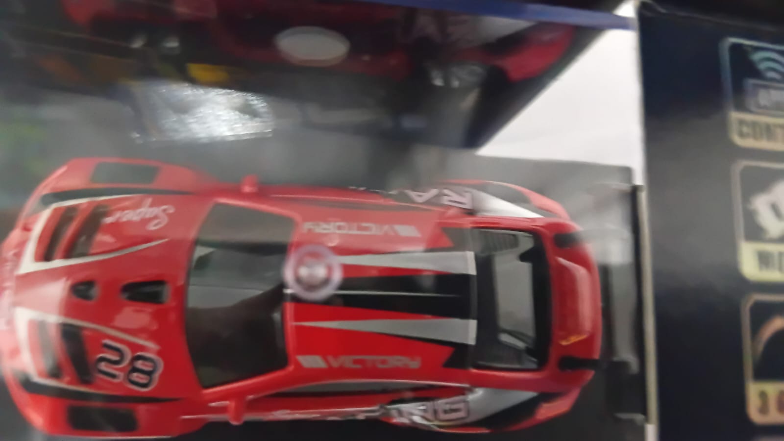 MINI RC CAR SMALL POCKET (SPORTS RACING VICTORY 28) 1:64 SCALE MODEL HG4-107