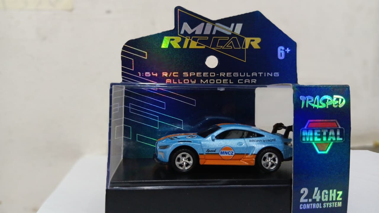 MINI RC CAR SMALL POCKET (SPORTS RACING MNCZ 99) 1:64 SCALE MODEL HG4-107