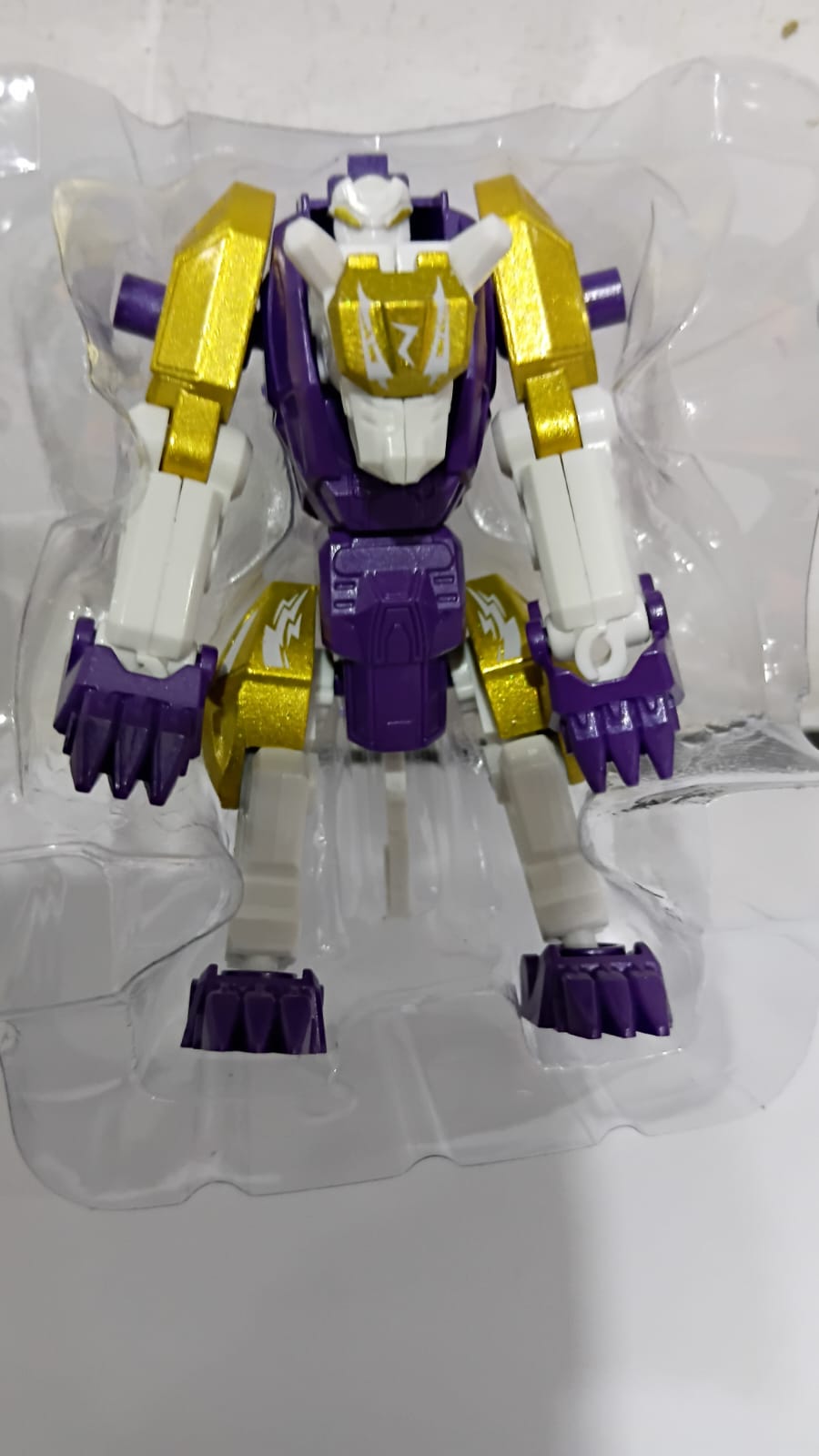 DIE CAST TRANSFORMING ROBOT TOYS DUAL ALLOY DEFORM METALBOY WITH TIGER KING VS HUMAN FORM