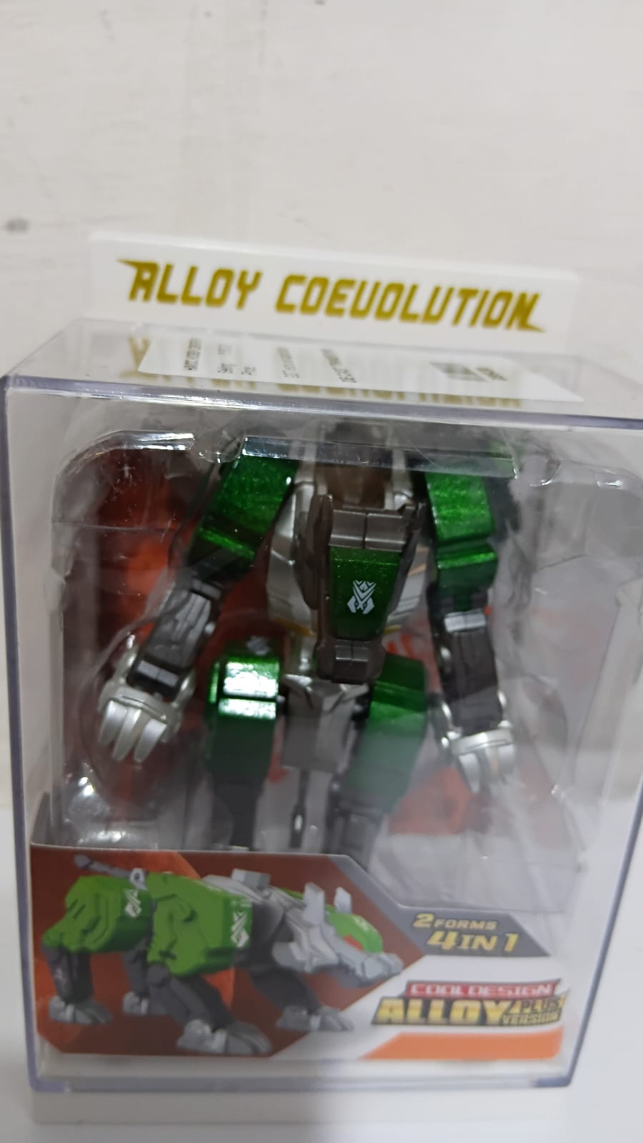 DIE CAST TRANSFORMING ROBOT TOYS DUAL ALLOY DEFORM METALBOY WITH CHEETAH KING VS HUMAN FORM