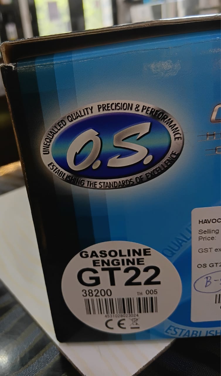 OS GT22 GASOLINE ENGINE 38200 WT1054 W/E5050 SILENCER