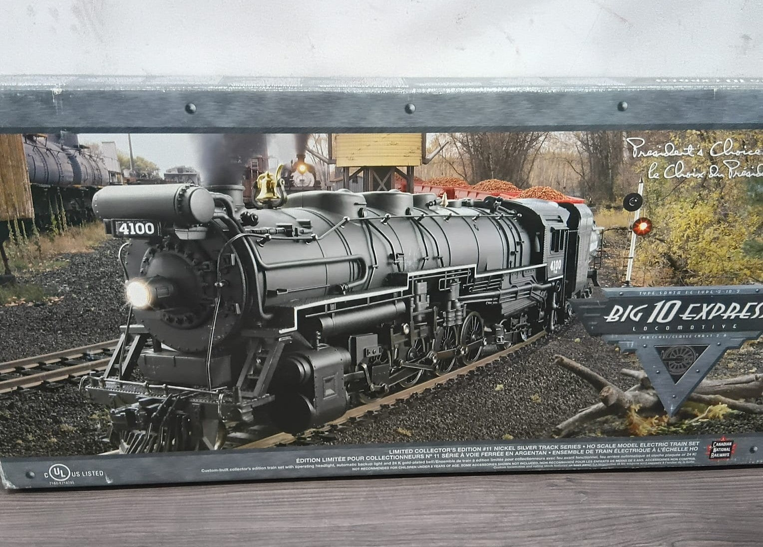 HO SCALE TRAIN BIG 10 EXPRESS SANTA FE LOCO 2-10-2 CN MODEL ELECTRIC