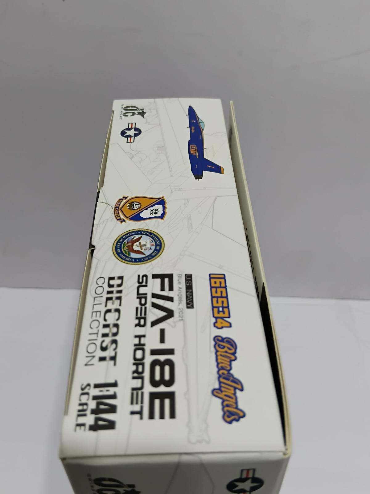 JC WING F/A-18E SUPER HORNET 1/144 SCALE U. S. NAVY BLUE ANGELS 2021 DIECAST AIRPLANE JCW-144-F18-004