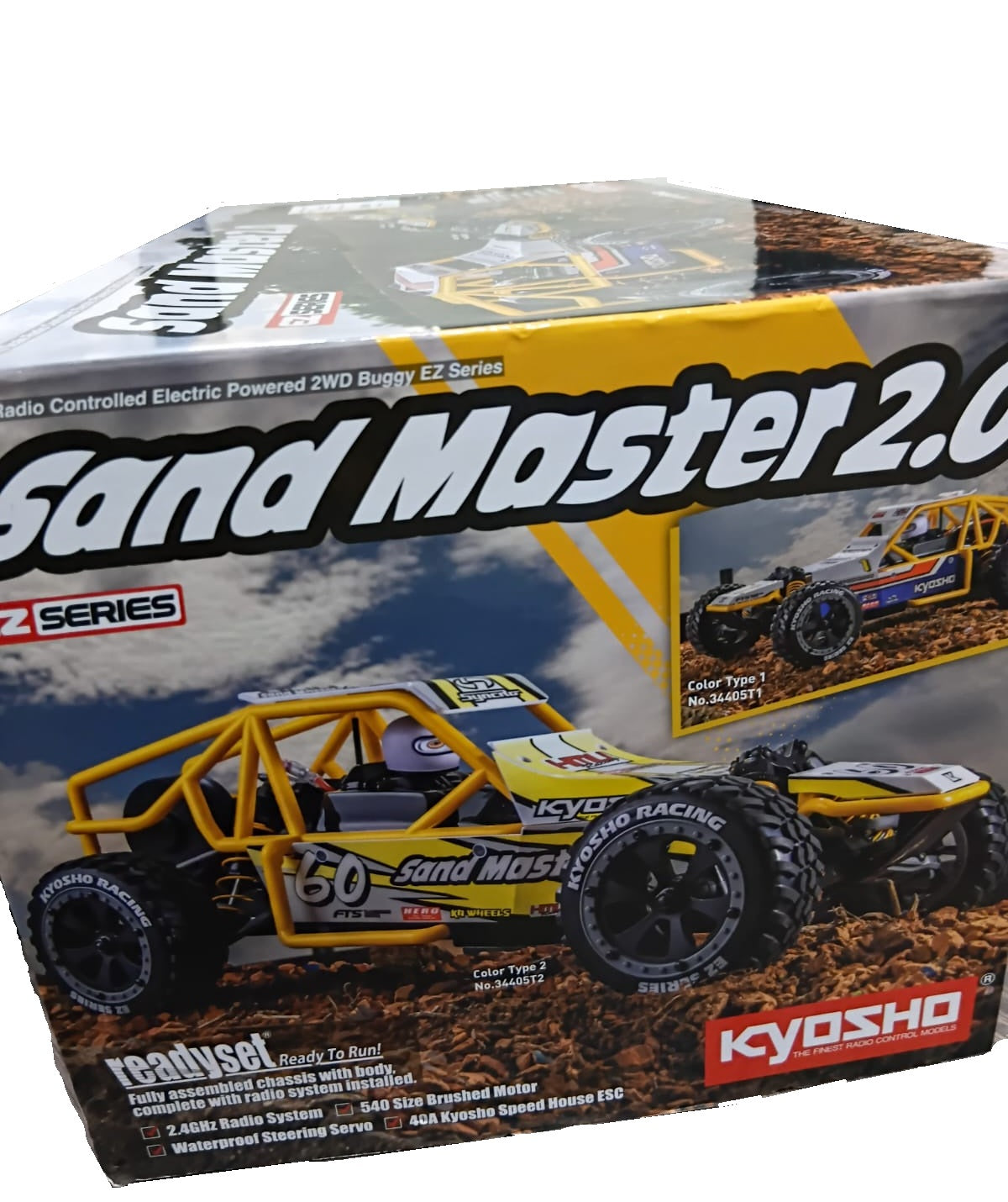 KYOSHO 1/10 2WD SAND MASTER 2.0 CT2 EZ SERIES RTR RC BUGGY/CAR 34405T2