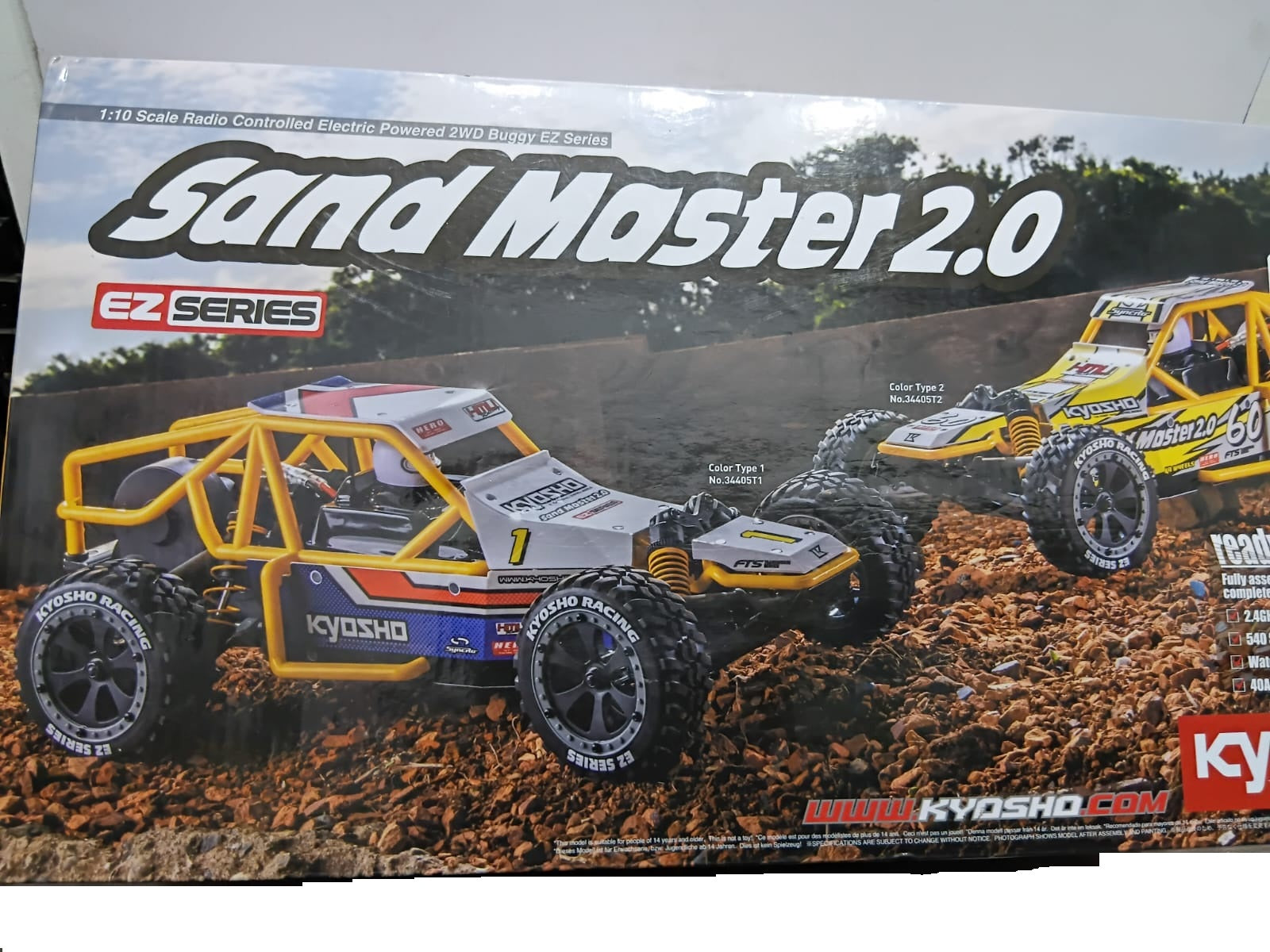 KYOSHO 1/10 2WD SAND MASTER 2.0 CT1 EZ SERIES RTR RC BUGGY/CAR 34405T1
