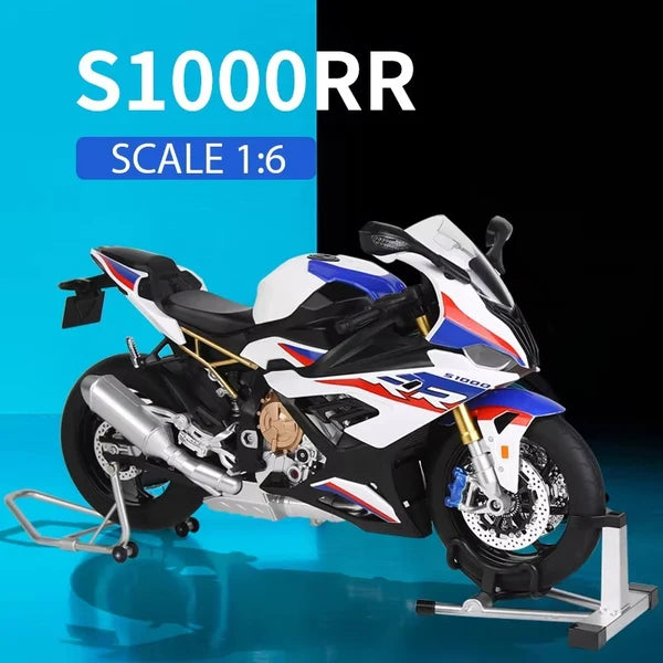 DIE CAST 1/6 M6-6A BMW S1000RR MOTORCYCLE ALLOY MODEL