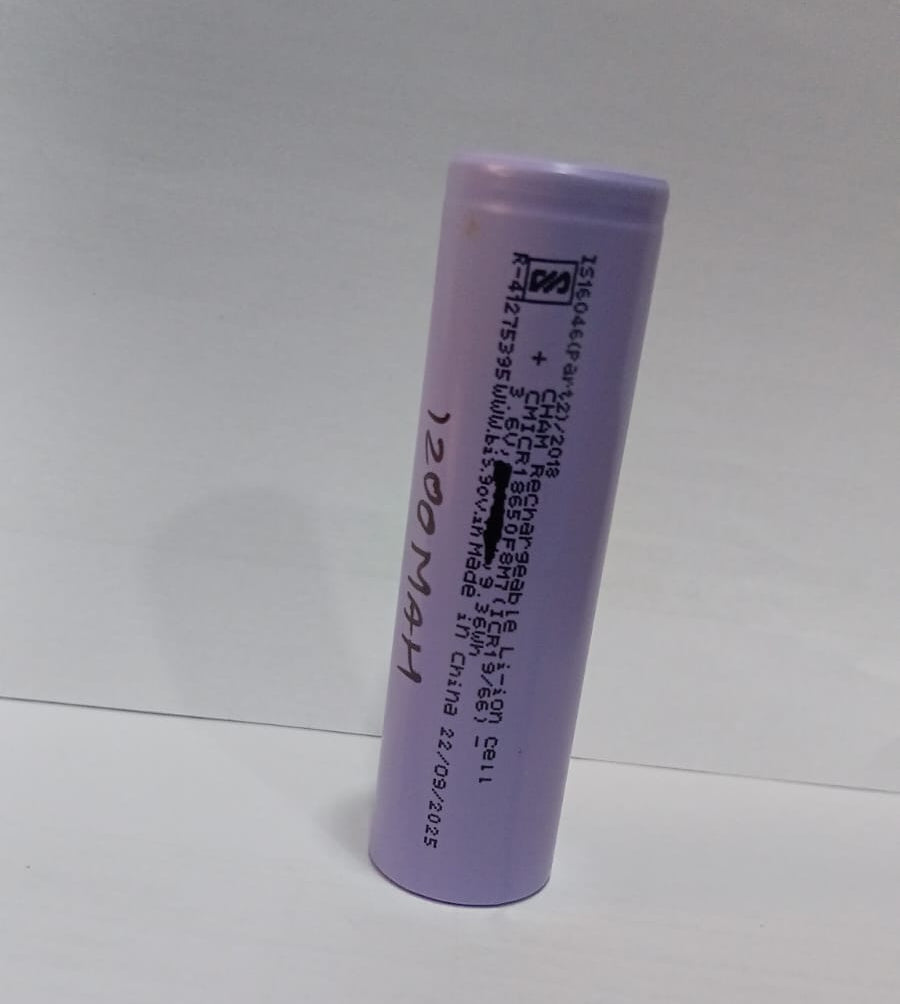 LI-ION CELL 3.6V 18650 1200MAH RECHARGEABLE BATTERY