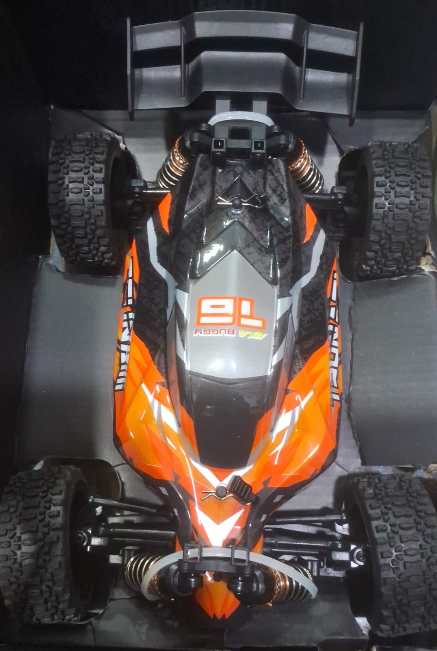 STORM HOSPEED HS18-61 1/18 IPX4 WATERPROOF 4WD 2.4G MONSTER TRUCK ORANGE
