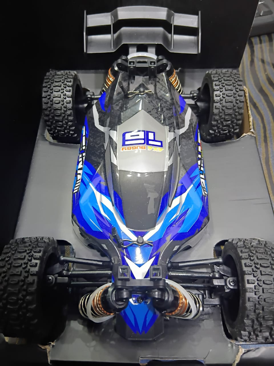 STORM HOSPEED HS18-62 1/18 IPX4 WATERPROOF 4WD 2.4G MONSTER TRUCK BLUE