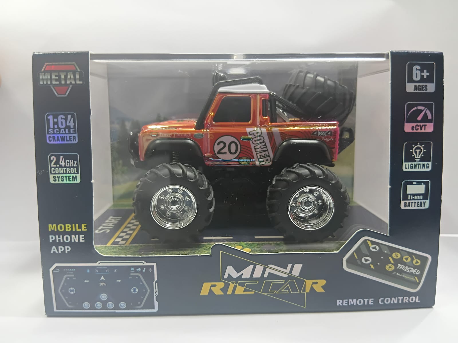 MINI R/C JEEP HG4-477 1:64 2.4GHZ SPEED-REGULATING ALLOY MODEL CAR