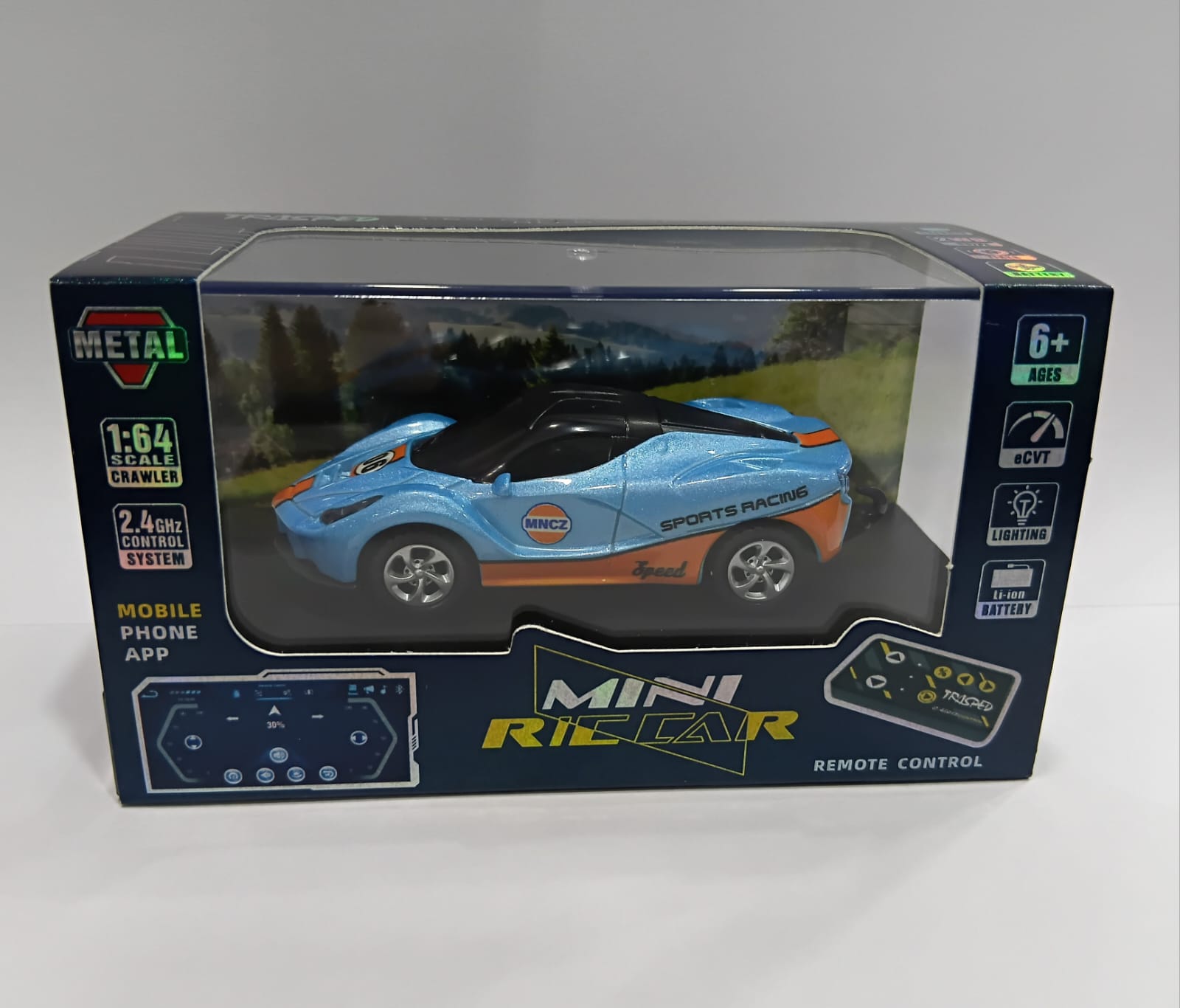 MINI RC CAR SMALL POCKET 1:64 (SPORTS RACING MNCZ 06) MODEL HG4-217