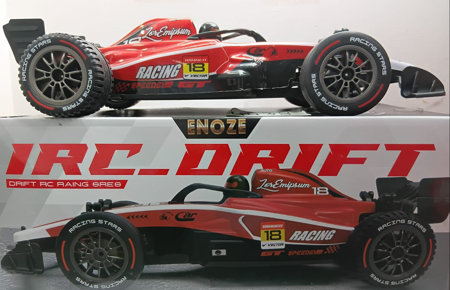 IRC-DRIFT 9009E 1:14 2.4GHZ 4WD 40KM/H DRIFT R/C CAR RED COLOR