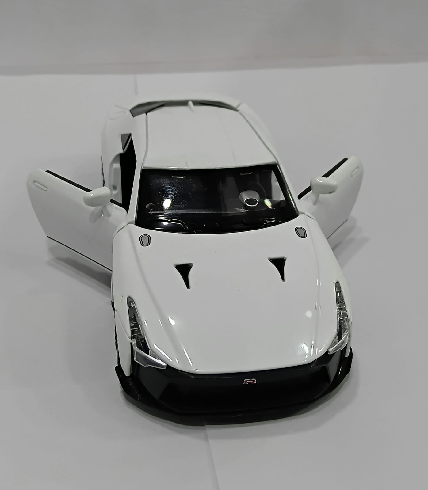 NISSAN GT-R50 D21012 1/32 ALLOY CAR DIECAST MODEL WHITE COLOR