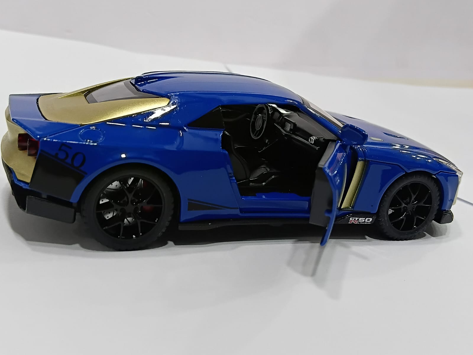NISSAN GT-R50 D21012 1/32 ALLOY CAR DIECAST MODEL BLUE COLOR