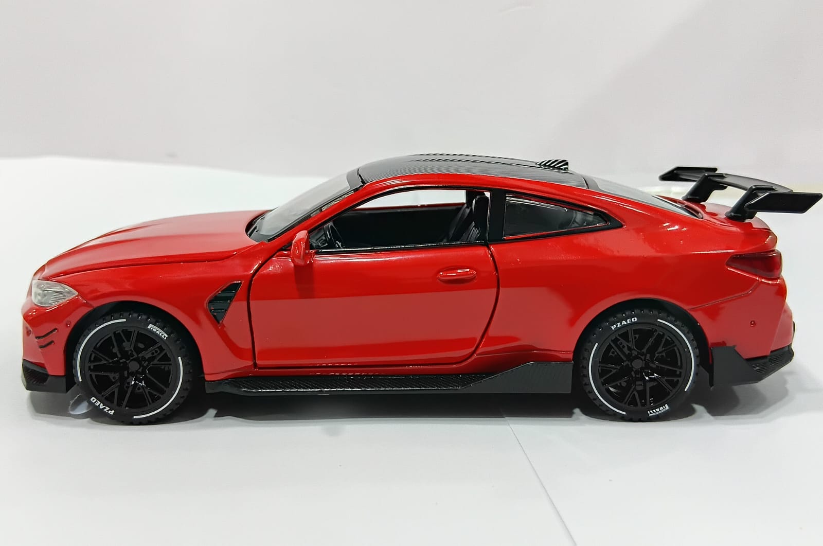 BMW M4 1/32 XA3228-B WITH PULL BACK LIGHT FUNCTIONS ALLOY DIECAST MODEL CAR RED COLOR