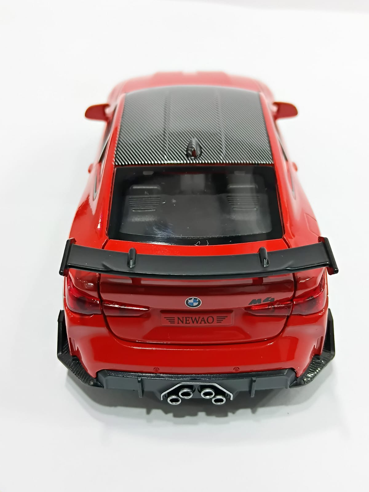 BMW M4 1/32 XA3228-B WITH PULL BACK LIGHT FUNCTIONS ALLOY DIECAST MODEL CAR RED COLOR