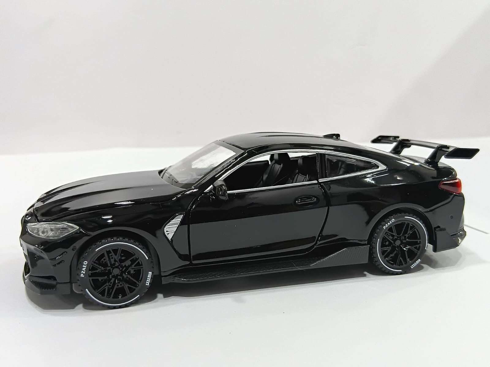 BMW M4 1/32 XA3228-B WITH PULL BACK LIGHT FUNCTIONS ALLOY DIECAST MODEL CAR BLACK COLOR