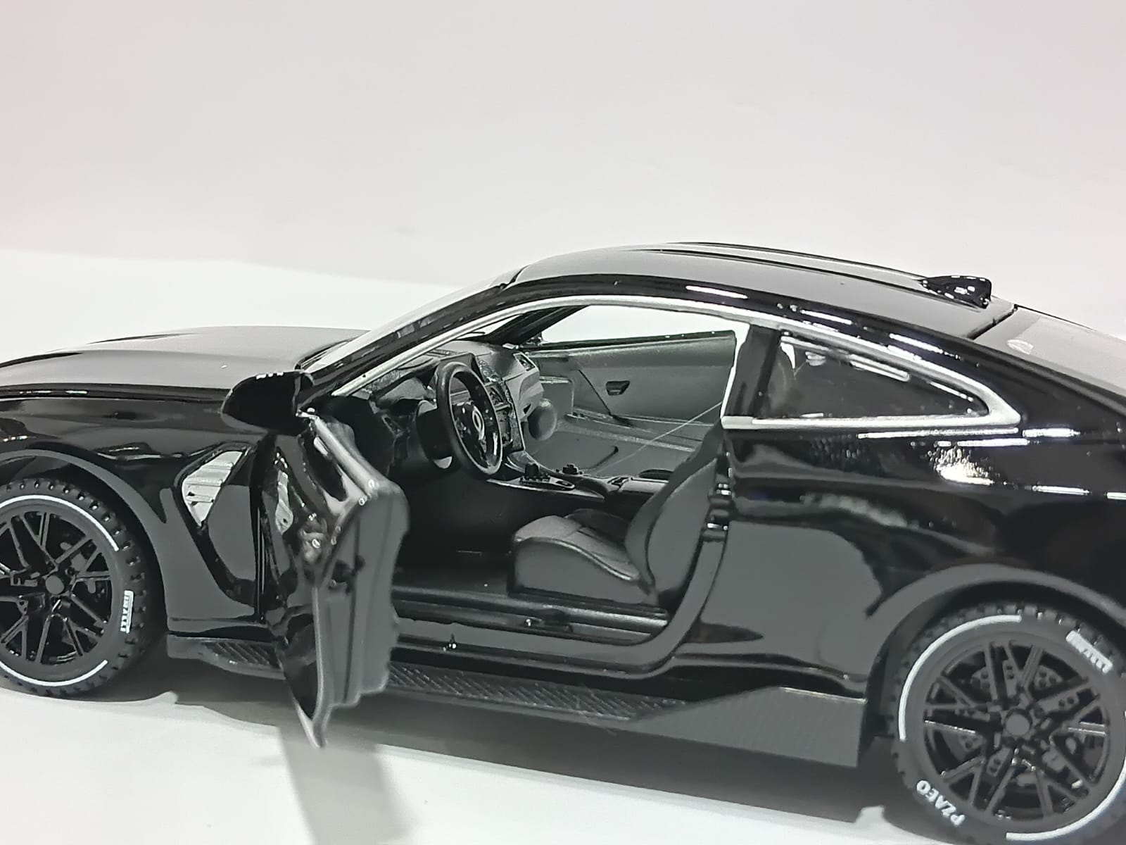 BMW M4 1/32 XA3228-B WITH PULL BACK LIGHT FUNCTIONS ALLOY DIECAST MODEL CAR BLACK COLOR
