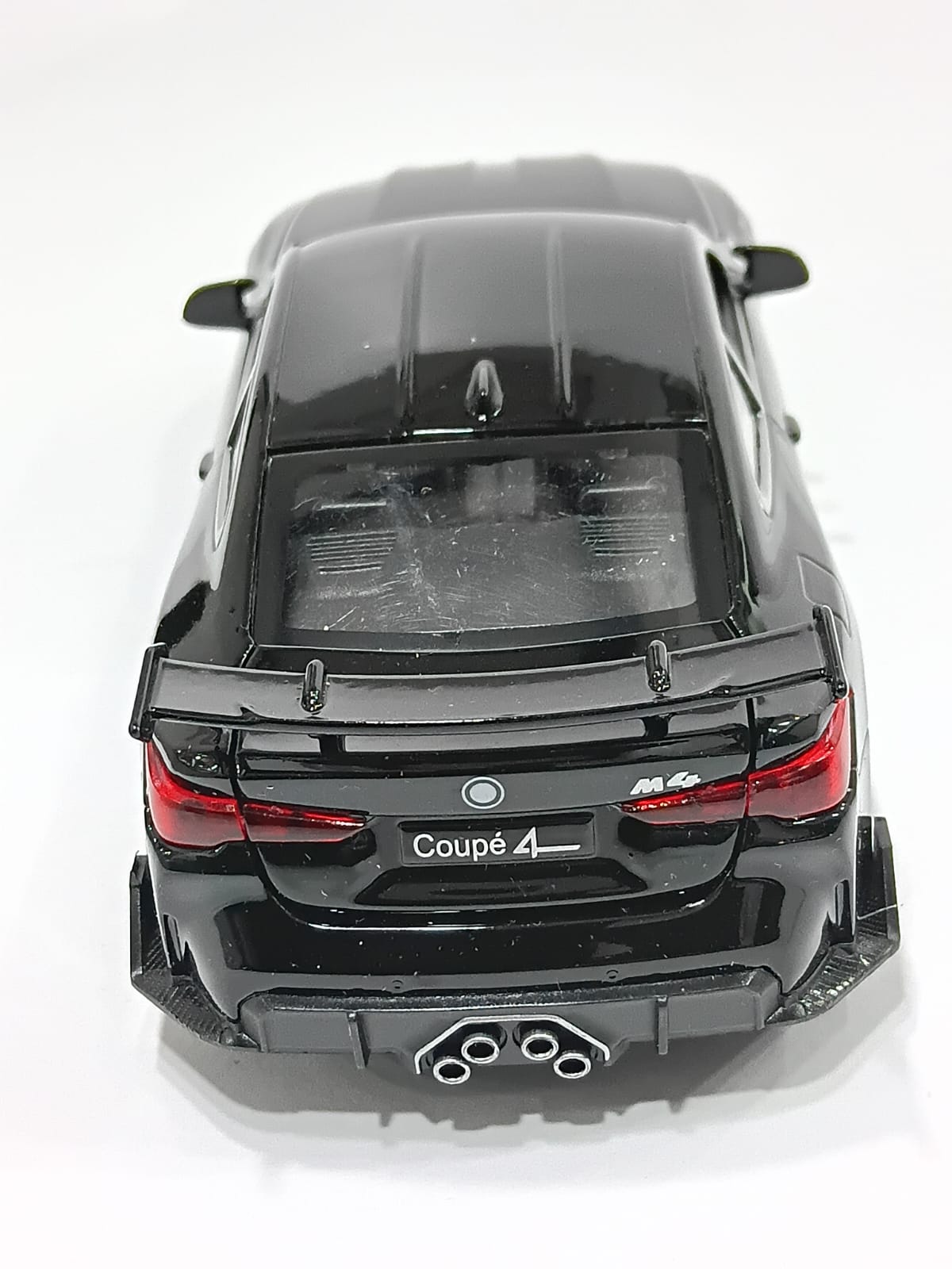 BMW M4 1/32 XA3228-B WITH PULL BACK LIGHT FUNCTIONS ALLOY DIECAST MODEL CAR BLACK COLOR