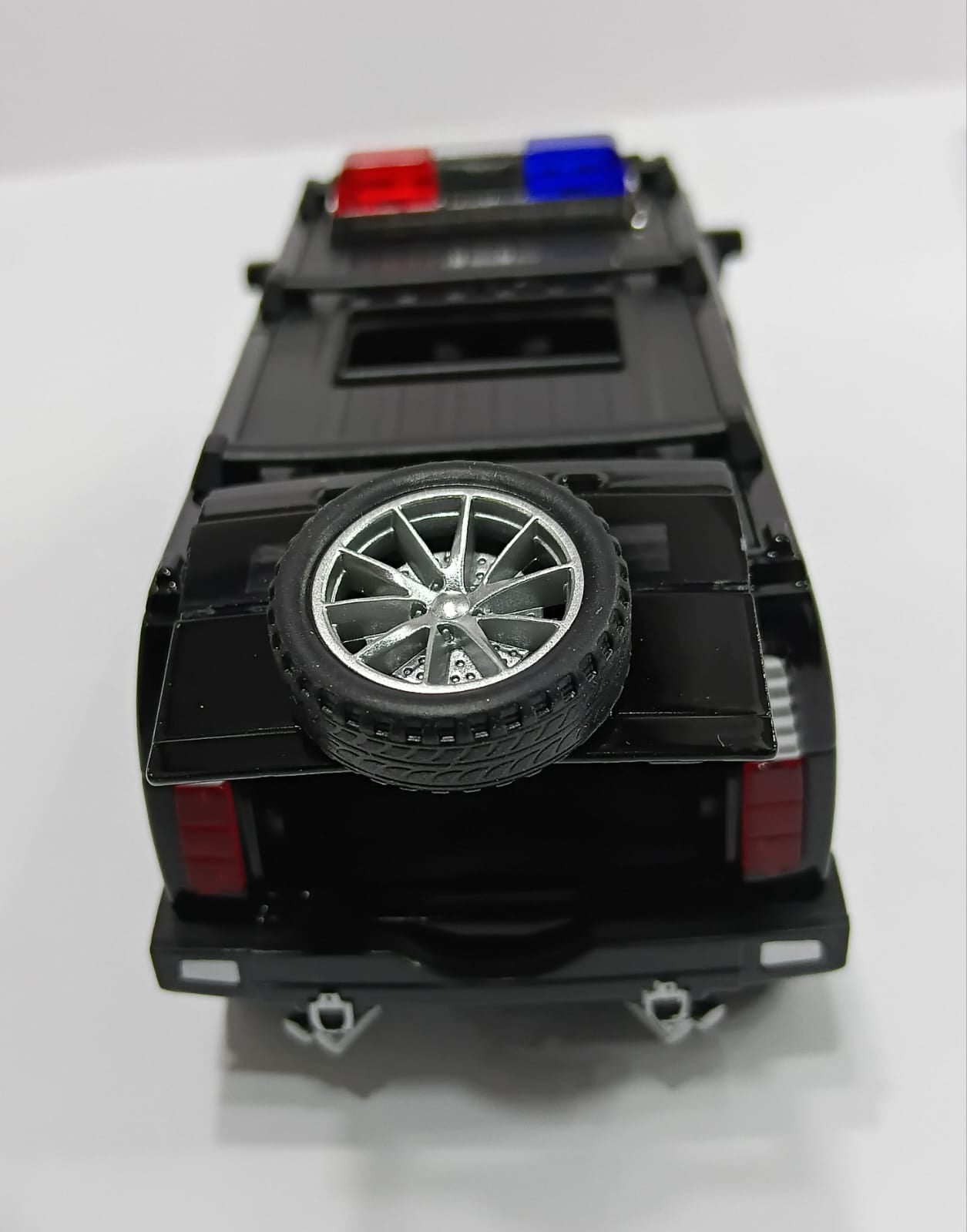 HUMMER POLICE SUV 6653 1/32 PULL BACK LIGHT FUNCTION DIECAST MODEL BLACK COLOR