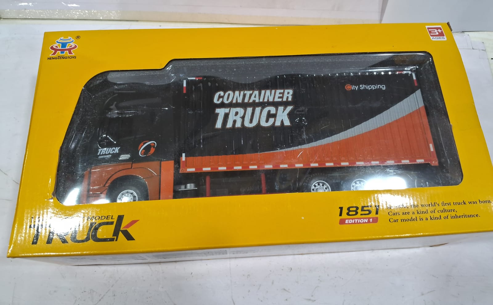 TRUCK 53522-43 1/24 DIE CAST MODEL LIGHT AND SOUND BLACK COLOR