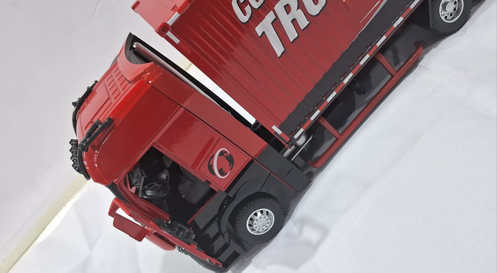 TRUCK 53522-43 1/24 DIE CAST MODEL LIGHT AND SOUND RED COLOR