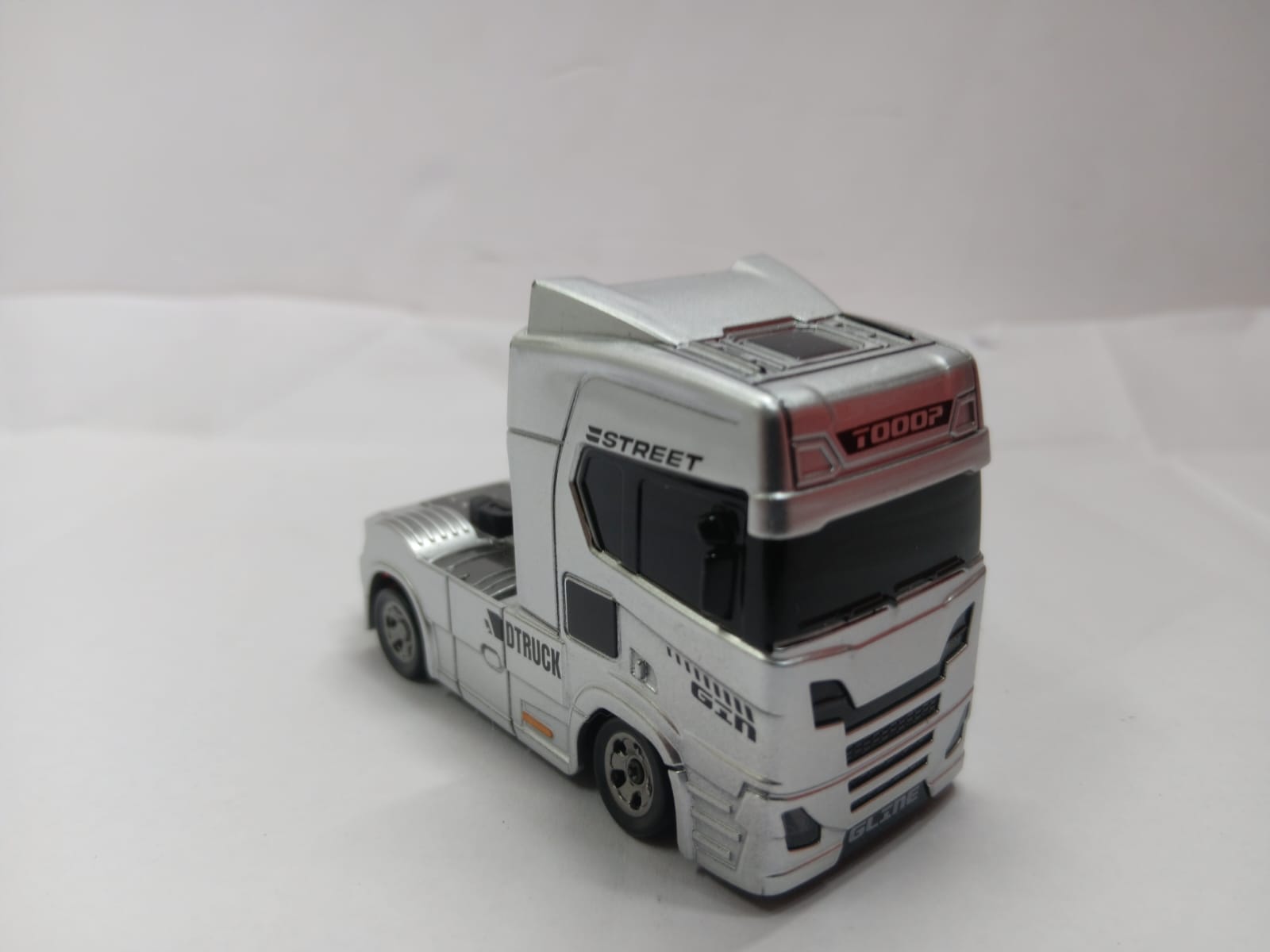 TRAILER 3606 1/64 2.4GHZ RTR SEMI/FLATBED/CONTAINER R/C TRUCK(GREY) CONTAINER (RED)