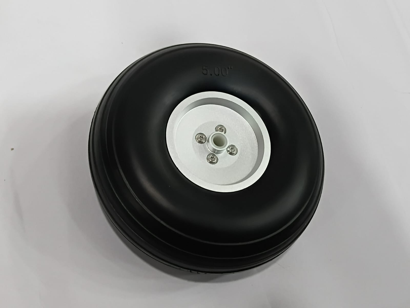 Rubber PU Wheel With Aluminium Hub 5"
