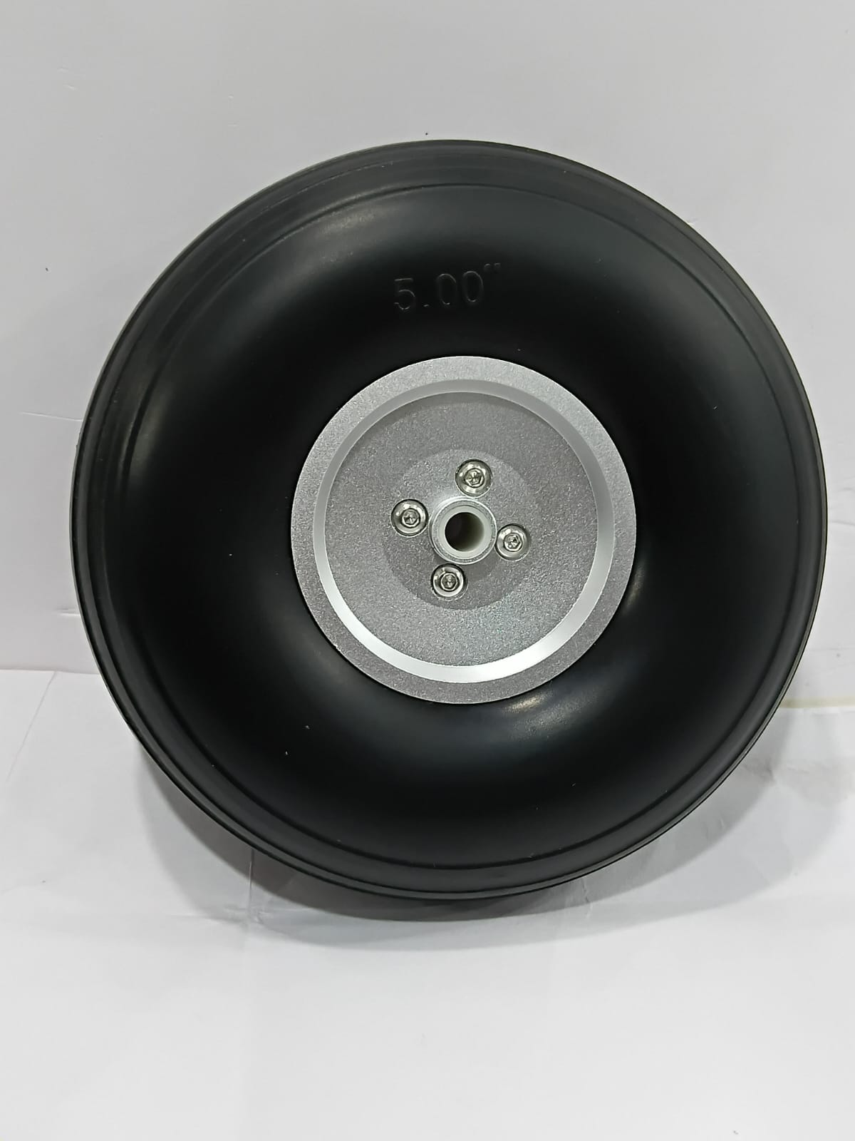 Rubber PU Wheel With Aluminium Hub 5"