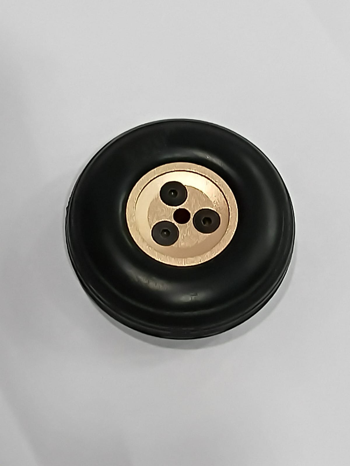 RUBBER 2'' PU WHEEL WITH ALUMINIUM HUB