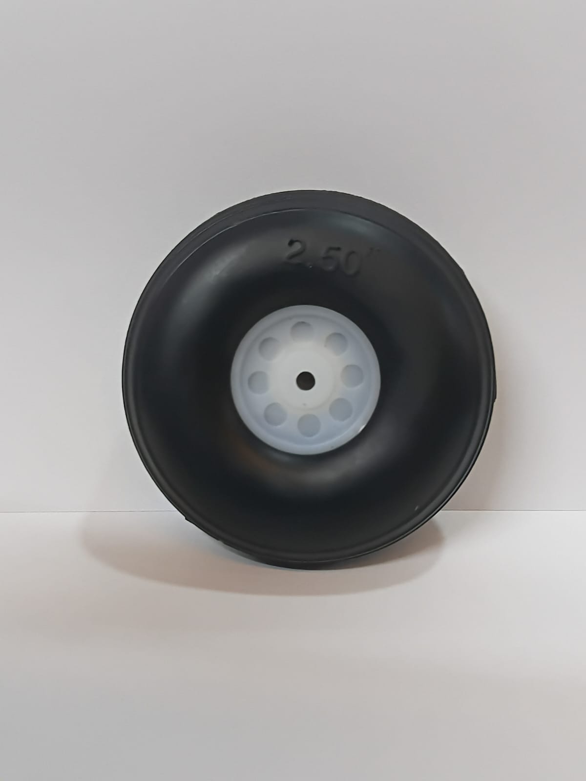 RUBBER 2.5" PU WHEEL WITH NYLON HUB