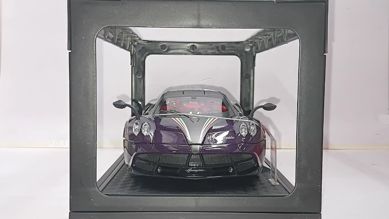 CHE ZHI CZ1809B PAGANI HUARYA 1:18 DIE-CAST SIMULATION SOUND AND LIGHT PULL BACK SERIES PURPLECHE ZHI CZ1809B PAGANI HUARYA 1:18 DIE-CAST SIMULATION SOUND AND LIGHT PULL BACK SERIES PURPLE