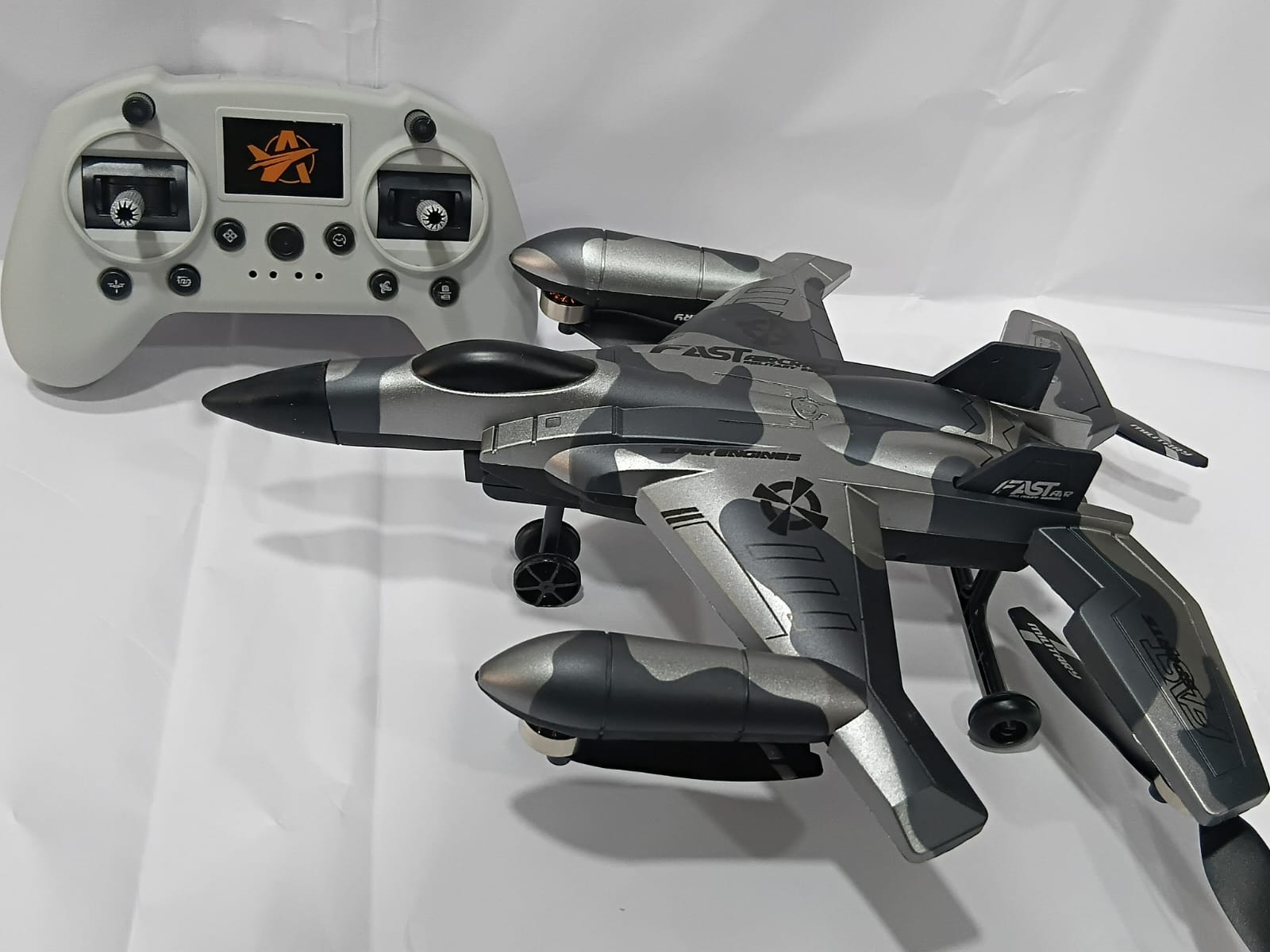 FAST A27 RC GLIDER PLANE AIRCRAFT MILITARY SERIES INTELLIGENT QUADCOPTER FLYING DRONE MODEL