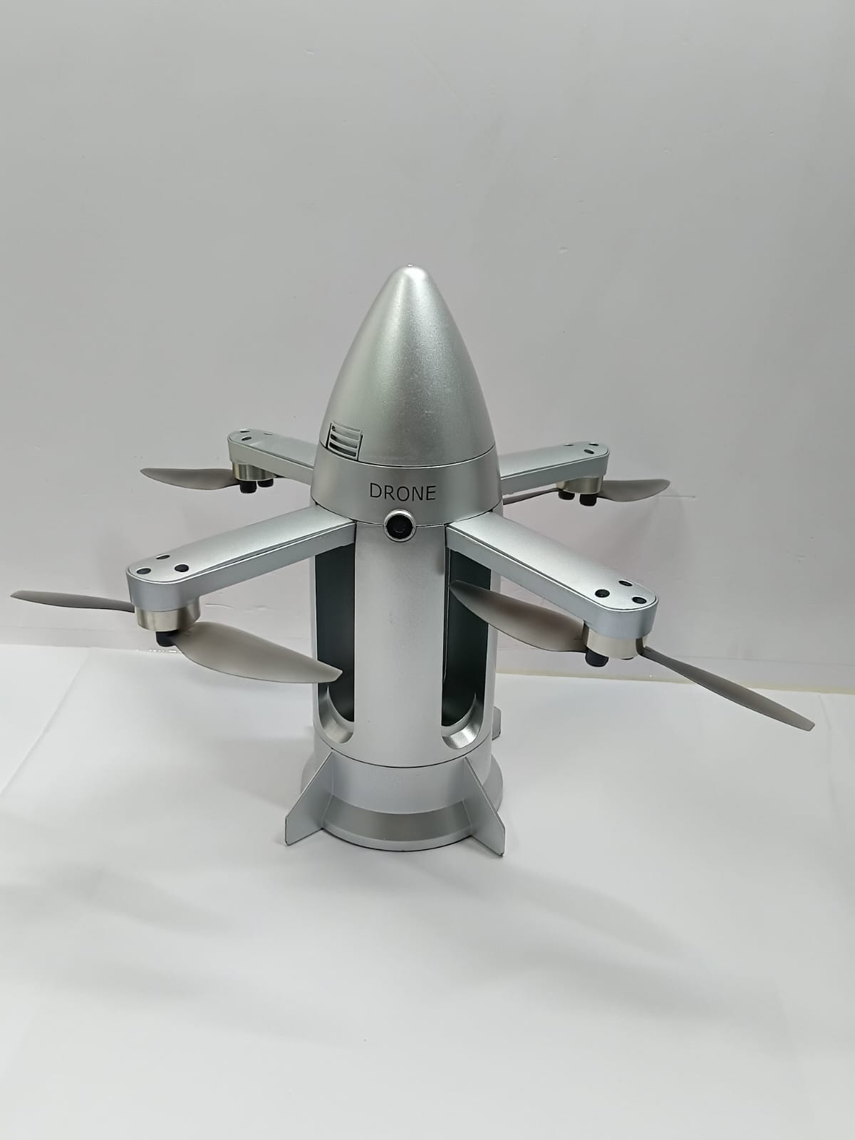 MODEL MISSILE AIRCRAFT D50 QUADCOPTER START A NOVEL FLIGHT 2.4GHZ REMOTE CONTROL DRONE SILVER