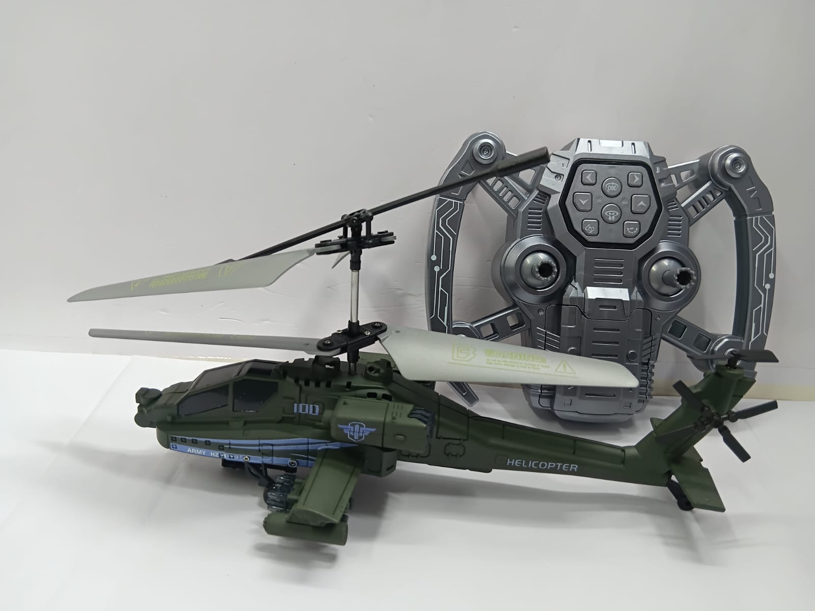 FULLY- ARMED 468-1 HELICOPTER GUNSHIP REMOTEL CONTROL 2 IN 1 UPGRADED VERSION