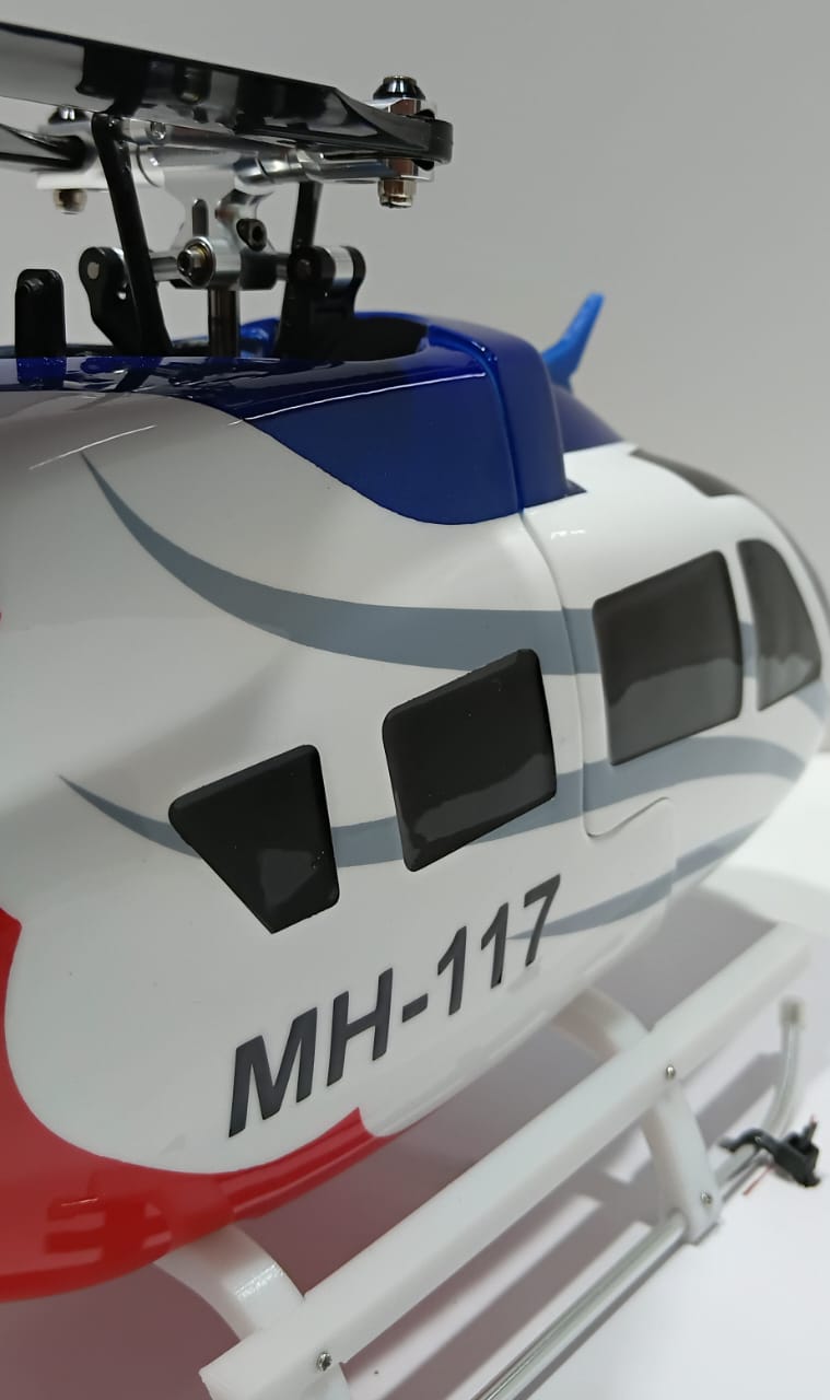 MP M2 EVO RC HELICOPTER – CUSTOM EC145 SCALE (AIRBRUSHED FIBERGLASS) – RADIO MASTER ZORRO 4IN1 RTF