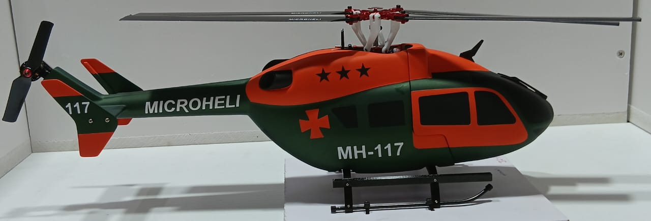GOOSKY LEGEND S2 CNC CARBON EDITION – RTF MODE 2 WITH CNC CARBON BLADES & AIRBRUSH FIBREGLASS EC145 SCALE UPGRADE VERSION
