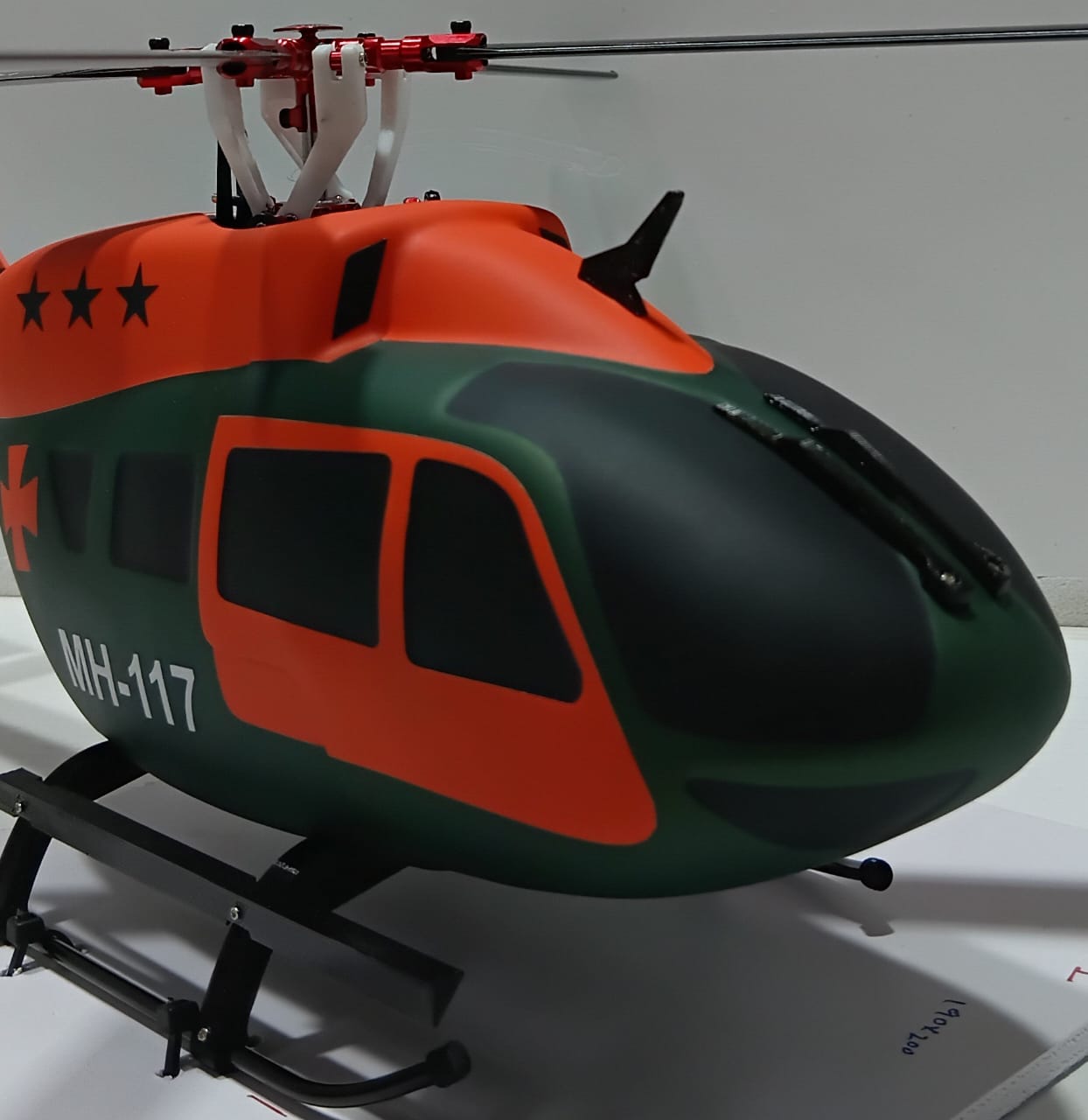 GOOSKY LEGEND S2 CNC CARBON EDITION – RTF MODE 2 WITH CNC CARBON BLADES & AIRBRUSH FIBREGLASS EC145 SCALE UPGRADE VERSION