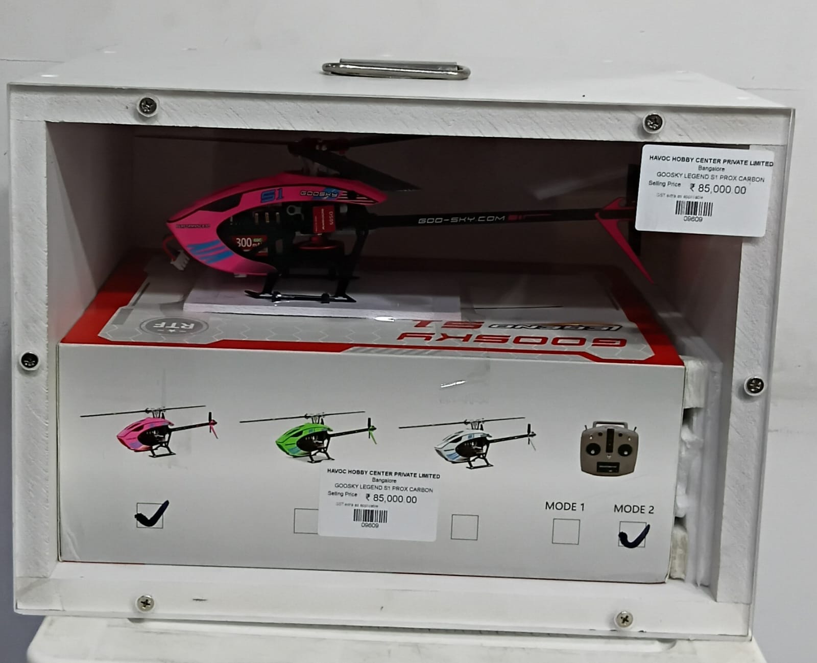 GOOSKY LEGEND S1 PROX CARBON EDITION – RTF MODE 2 WITH CNC TRIPLE CARBON BLADES & GT030010 SHAFT UPGRADE
