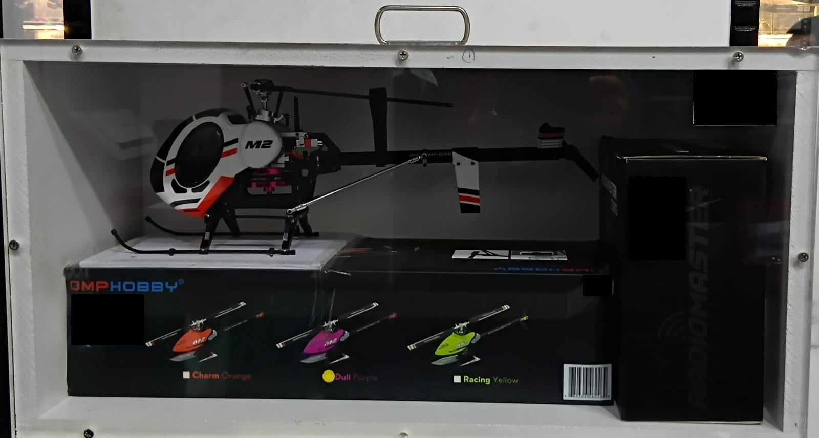 OMP M2 V2 RC HELICOPTER – CUSTOM HUGHES 300 SCALE (AIRBRUSHED FIBERGLASS) – RADIO MASTER ZORRO 4IN1 RTF