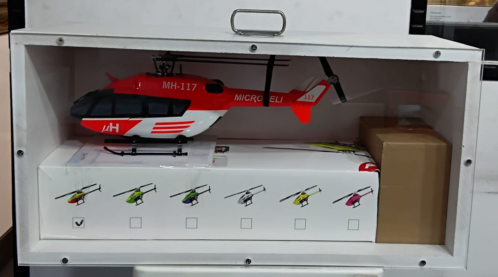GOOSKY LEGEND S2 RTF MODE 2 HELICOPTER WITH LEFT AND RIGHT MAIN FRAME SIDE AND VERTICAL FIN AIRBRUSH FIBERGLASS EC145 SCALE UPGRADE VERSION