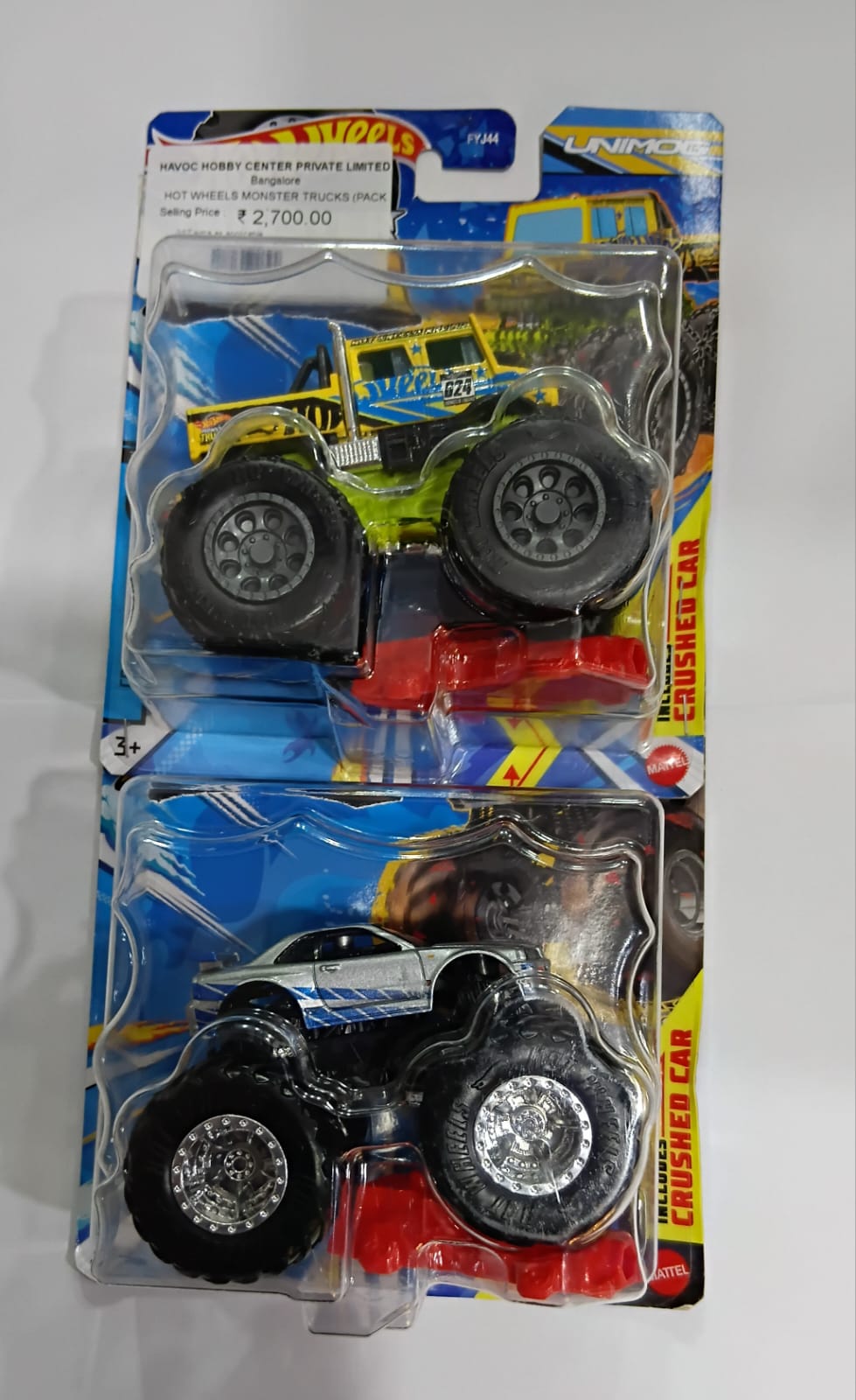 HOT WHEELS MONSTER TRUCKS (PACK OF 2) DIECAST (9C4K)