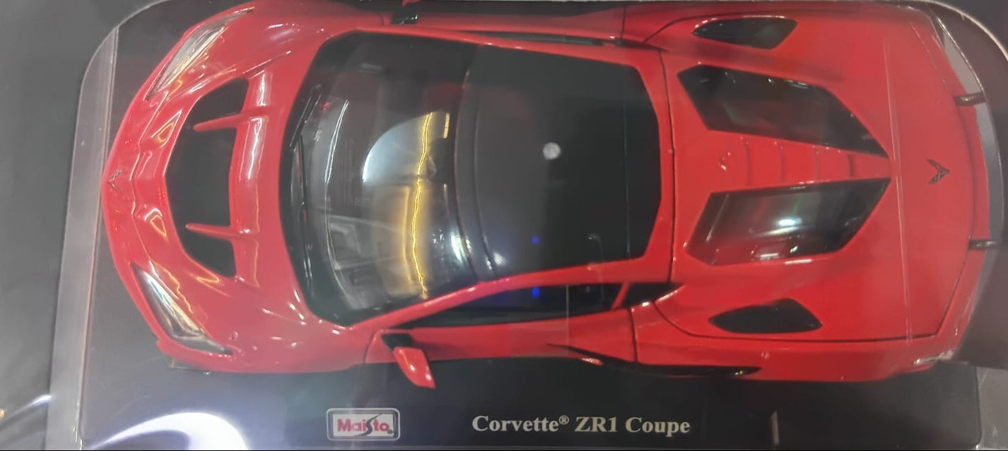 MAISTO #52927RD 1/24 CORVETTE ZR1 COUPE DIE-CAST RED