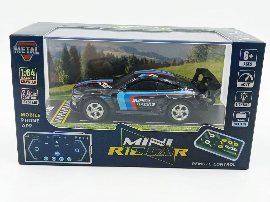 MINI RC CAR SMALL POCKET 1:64 SPEED REGULATING ALLOY MODEL HG4-218