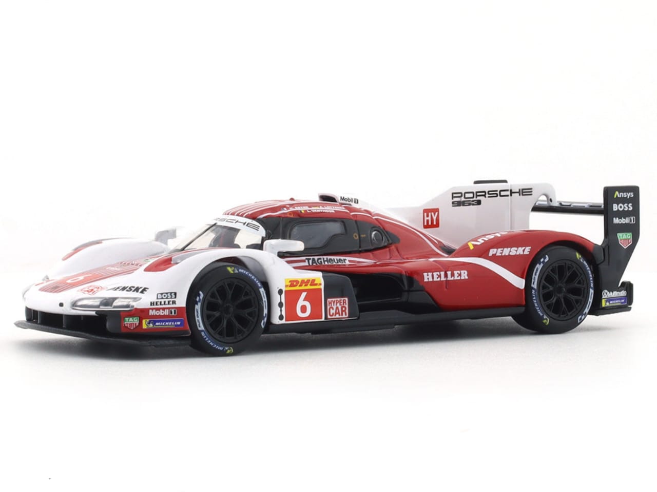 BBURAGO PORSCHE 963 RED 1/43 SCALE 18-38319