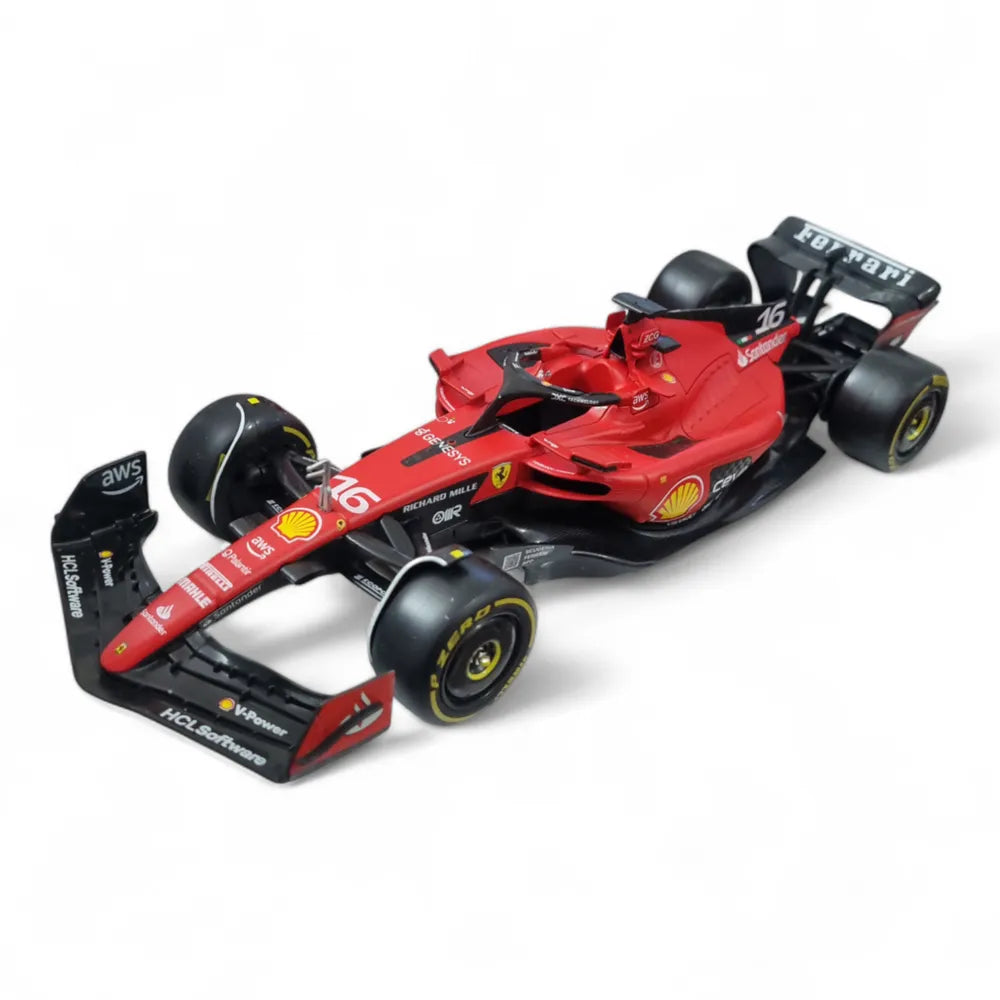 BBURAGO FERRARI 1/24 SF23 FORMULA RACING #16 18-26809L